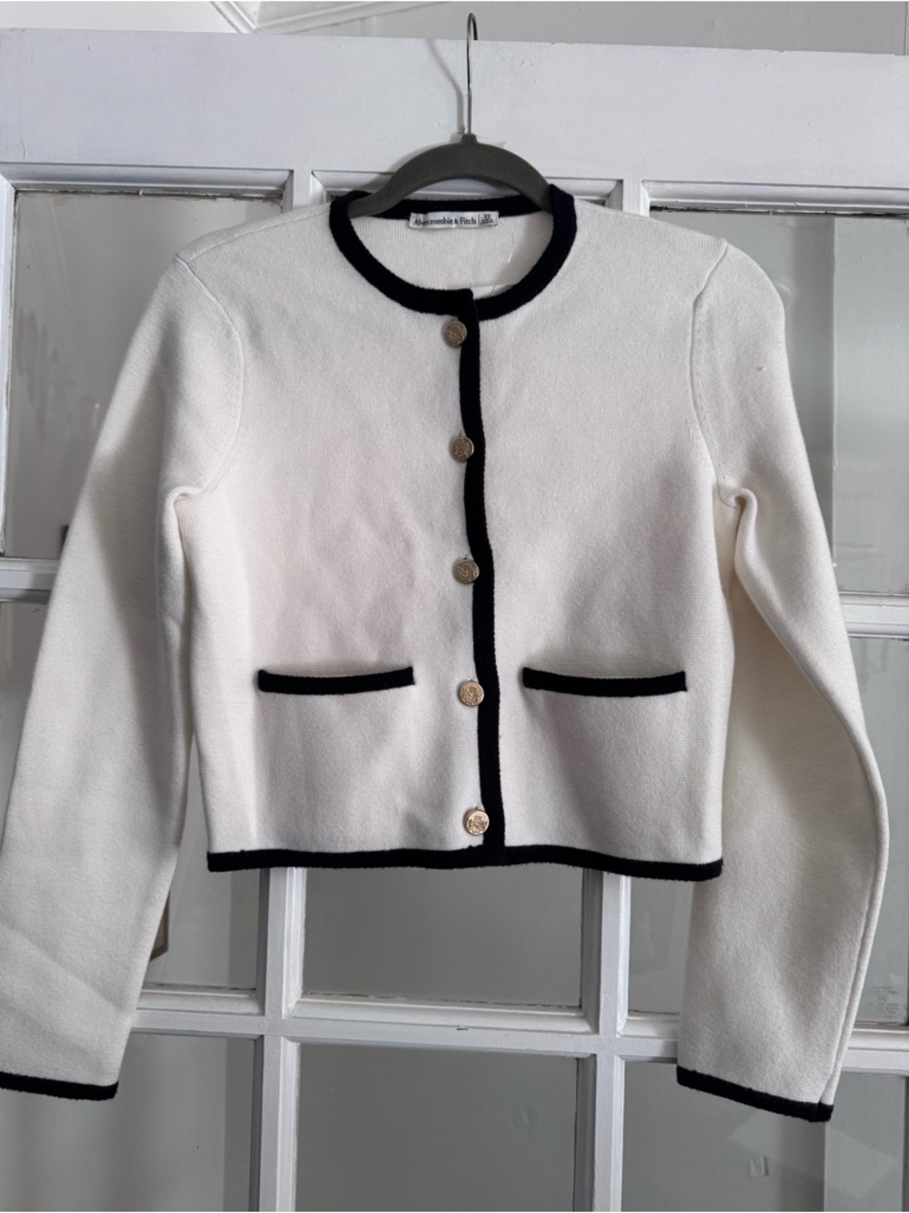 Abercrombie & Fitch LuxeLoft Crew Sweater Jacket, Size extra Small XS - Picture 3 of 8